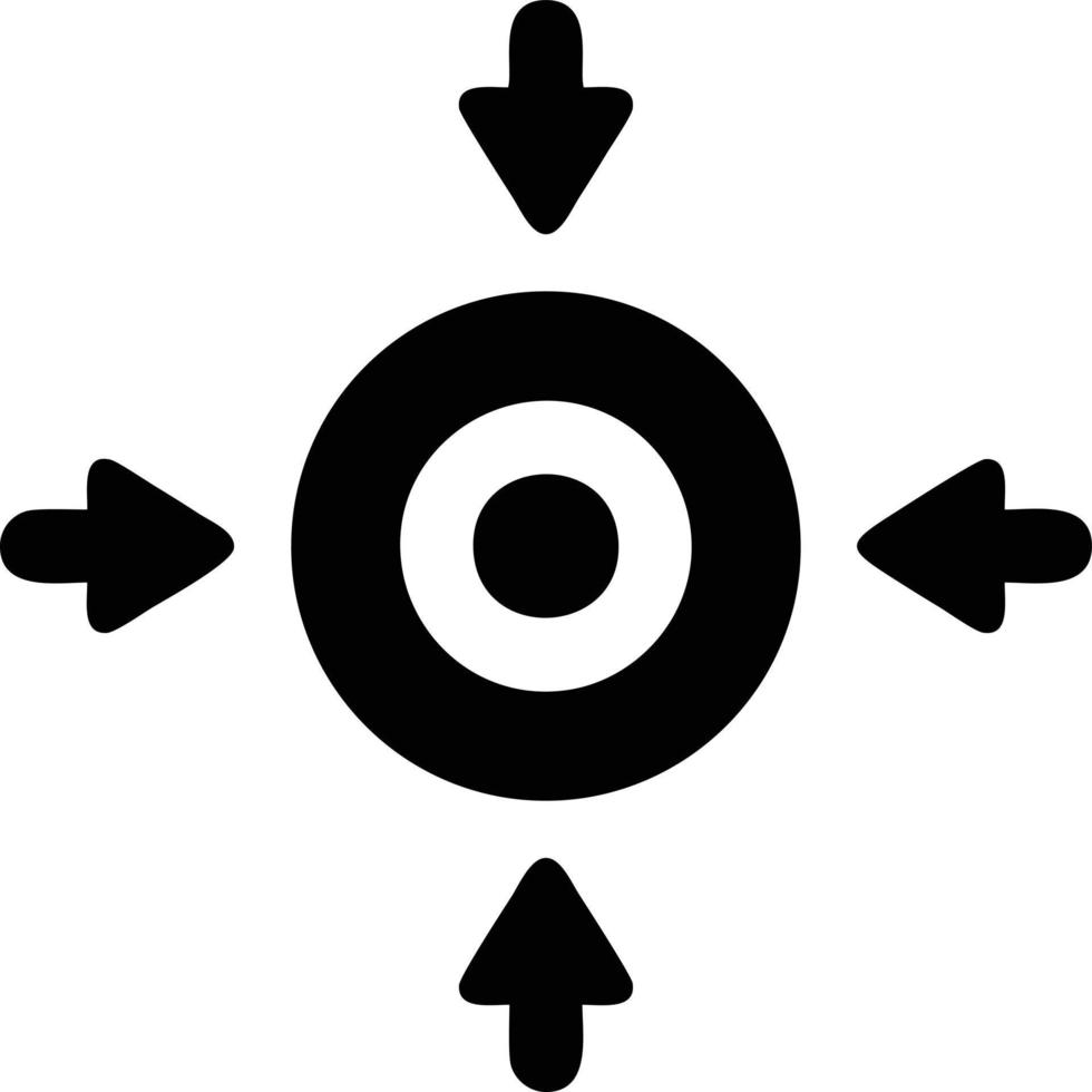Target focus icon symbol vector image, illustration of the success goal icon concept. EPS 10