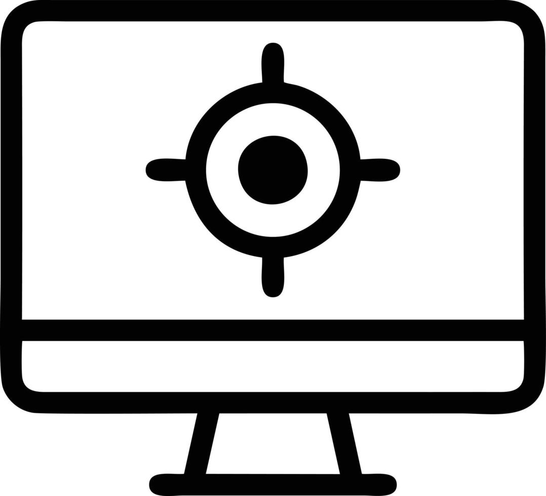 Target focus icon symbol vector image, illustration of the success goal icon concept. EPS 10