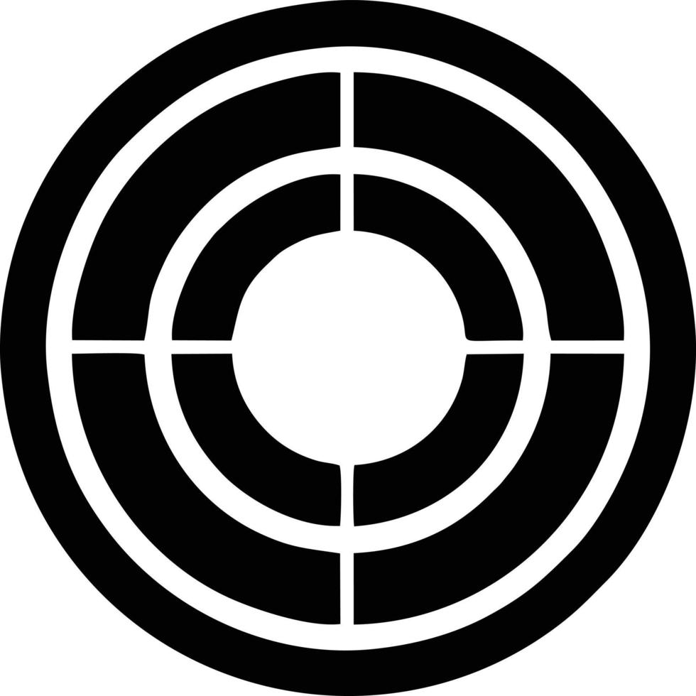 Target focus icon symbol vector image, illustration of the success goal icon concept. EPS 10