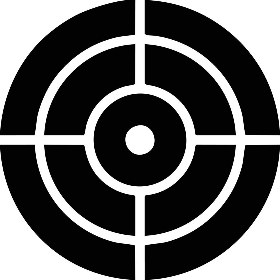 Target focus icon symbol vector image, illustration of the success goal icon concept. EPS 10