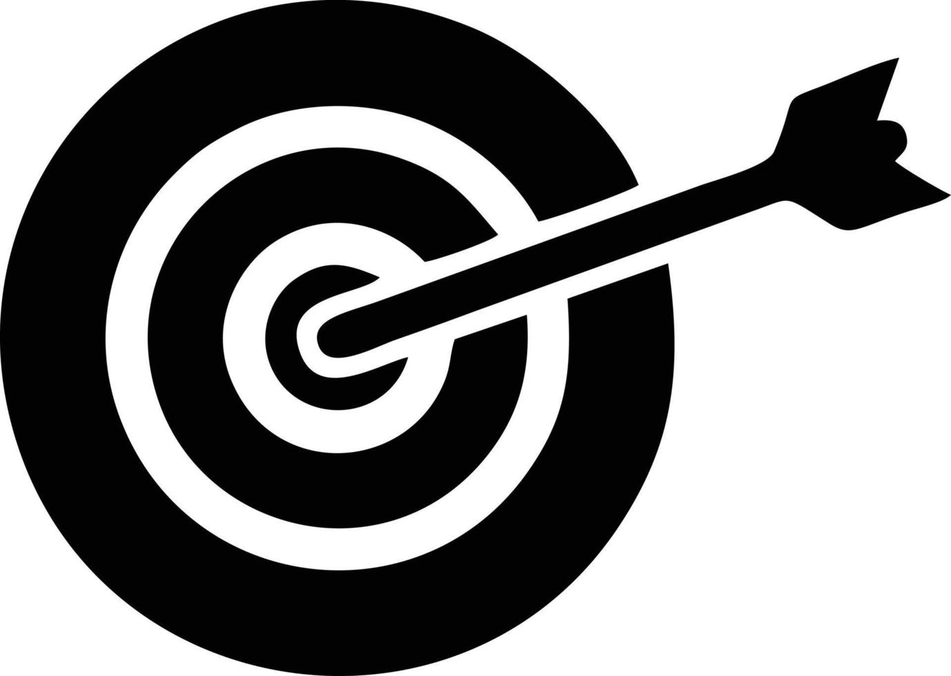 Target focus icon symbol vector image, illustration of the success goal icon concept. EPS 10