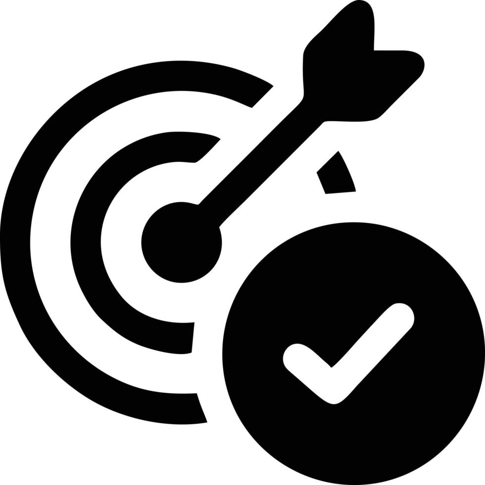 Target focus icon symbol vector image, illustration of the success goal icon concept. EPS 10