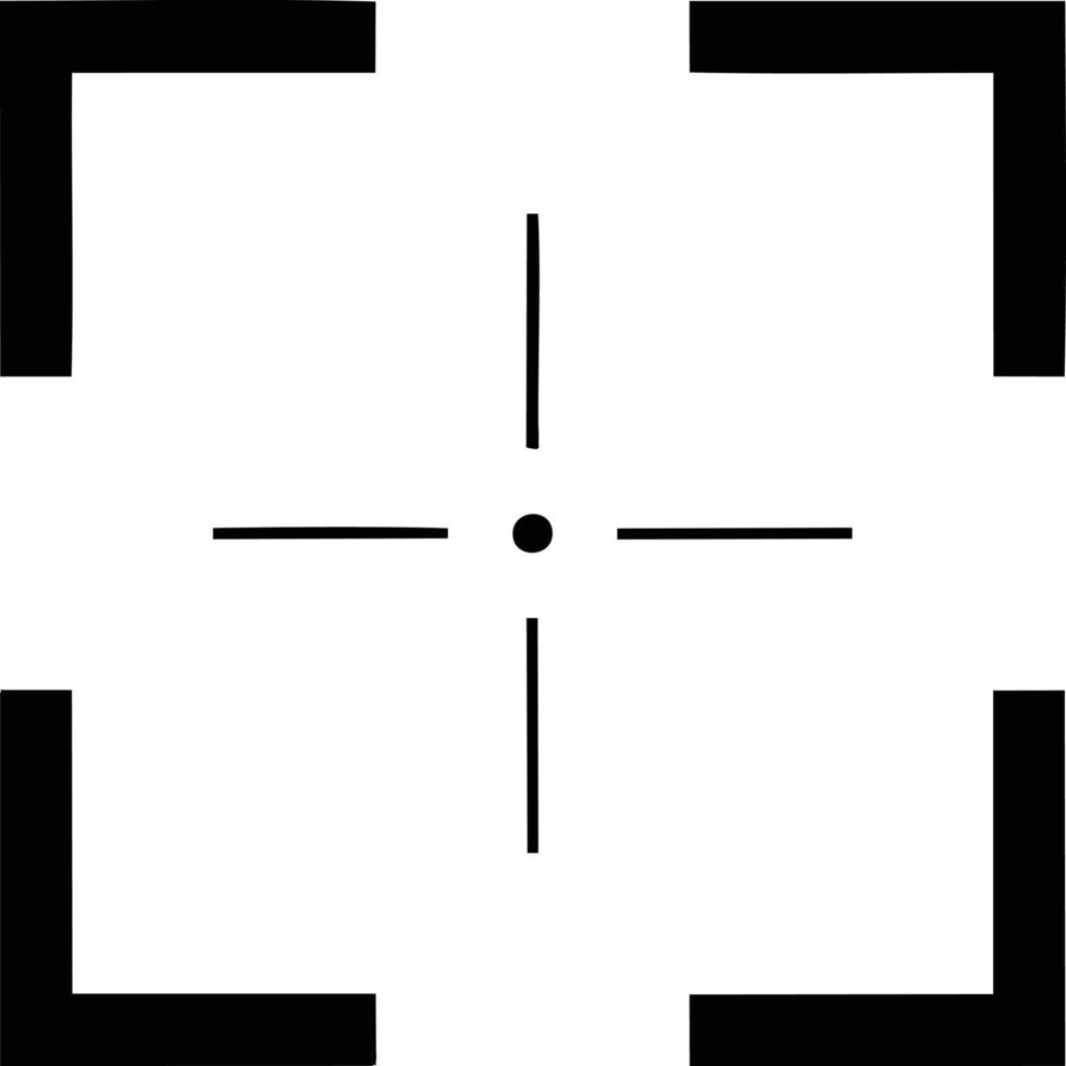 Target focus icon symbol vector image, illustration of the success goal icon concept. EPS 10