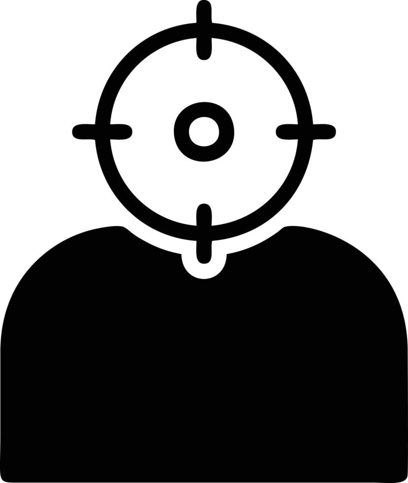 Target focus icon symbol vector image, illustration of the success goal icon concept. EPS 10