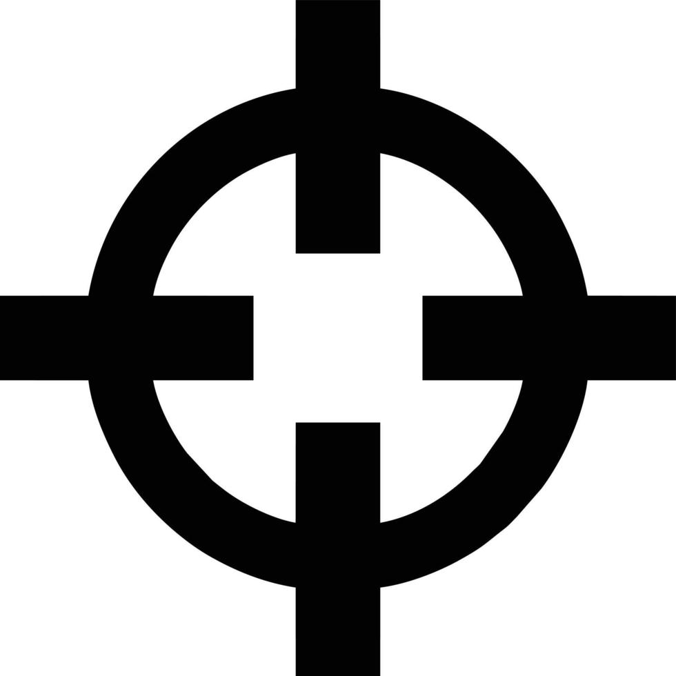 Target focus icon symbol vector image, illustration of the success goal icon concept. EPS 10
