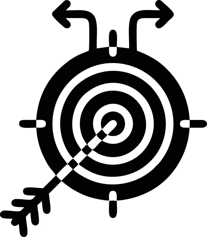 Target focus icon symbol vector image, illustration of the success goal icon concept. EPS 10