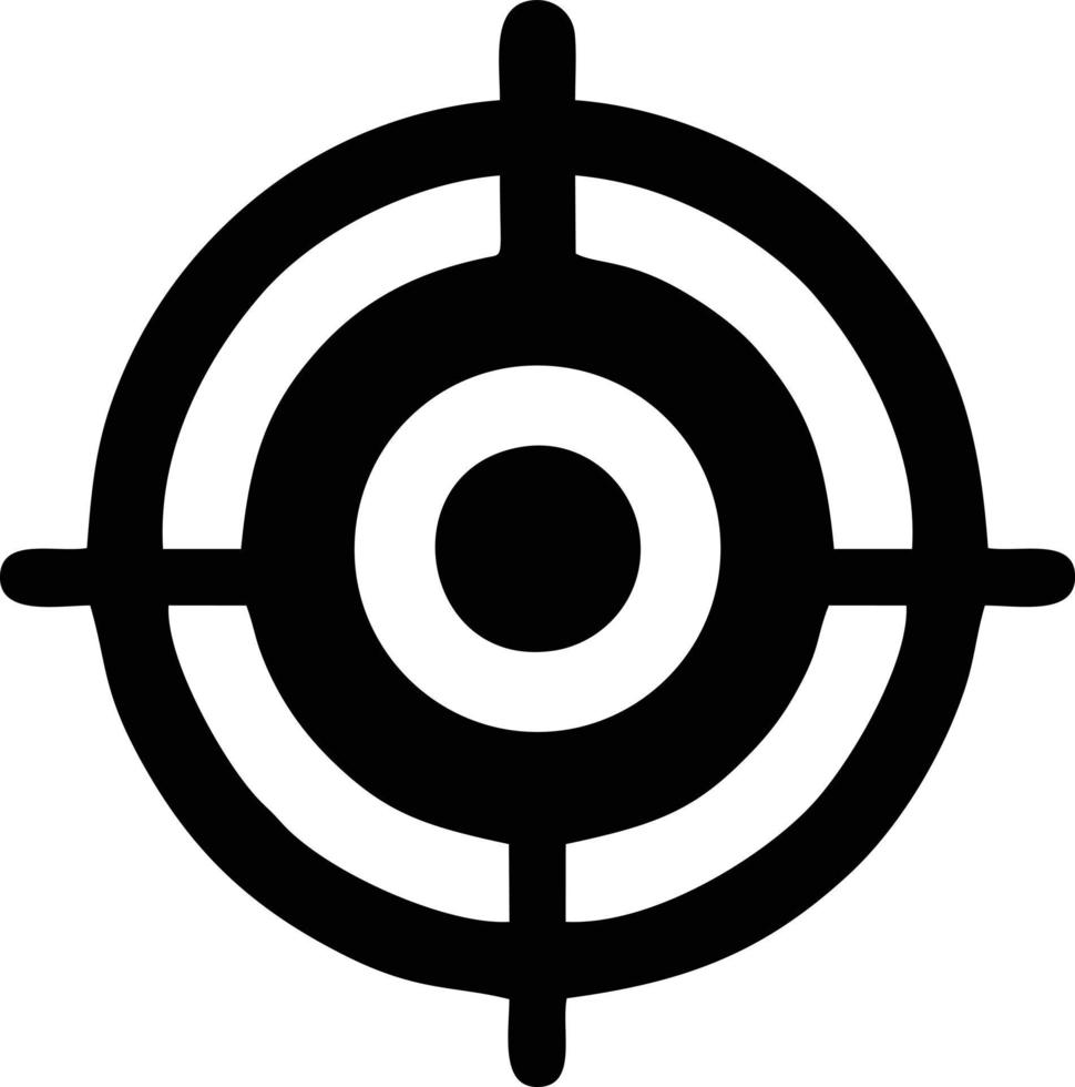 Target focus icon symbol vector image, illustration of the success goal icon concept. EPS 10