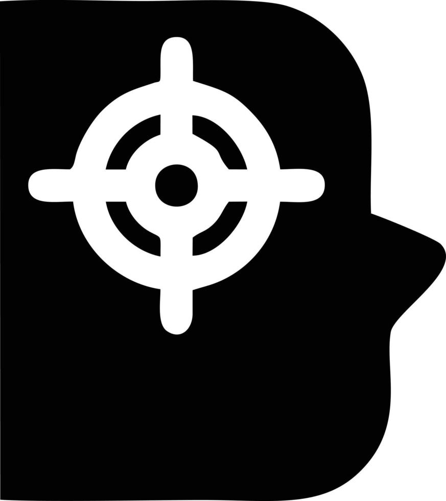 Target focus icon symbol vector image, illustration of the success goal icon concept. EPS 10