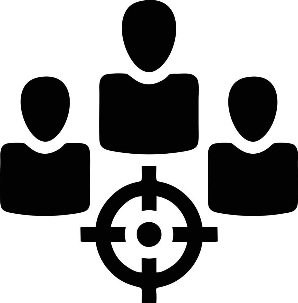 Target focus icon symbol vector image, illustration of the success goal icon concept. EPS 10
