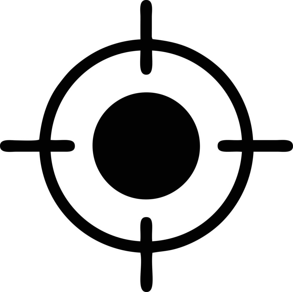 Target focus icon symbol vector image, illustration of the success goal icon concept. EPS 10