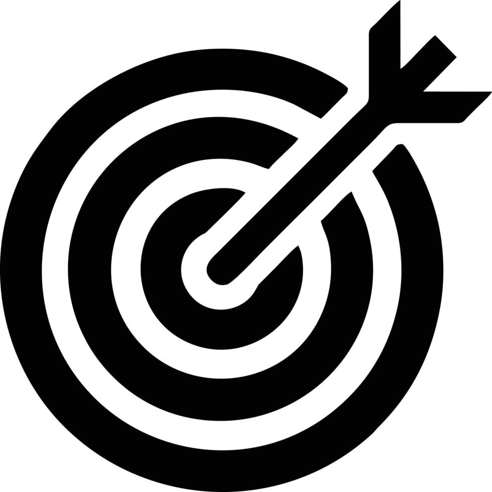 Target focus icon symbol vector image, illustration of the success goal icon concept. EPS 10