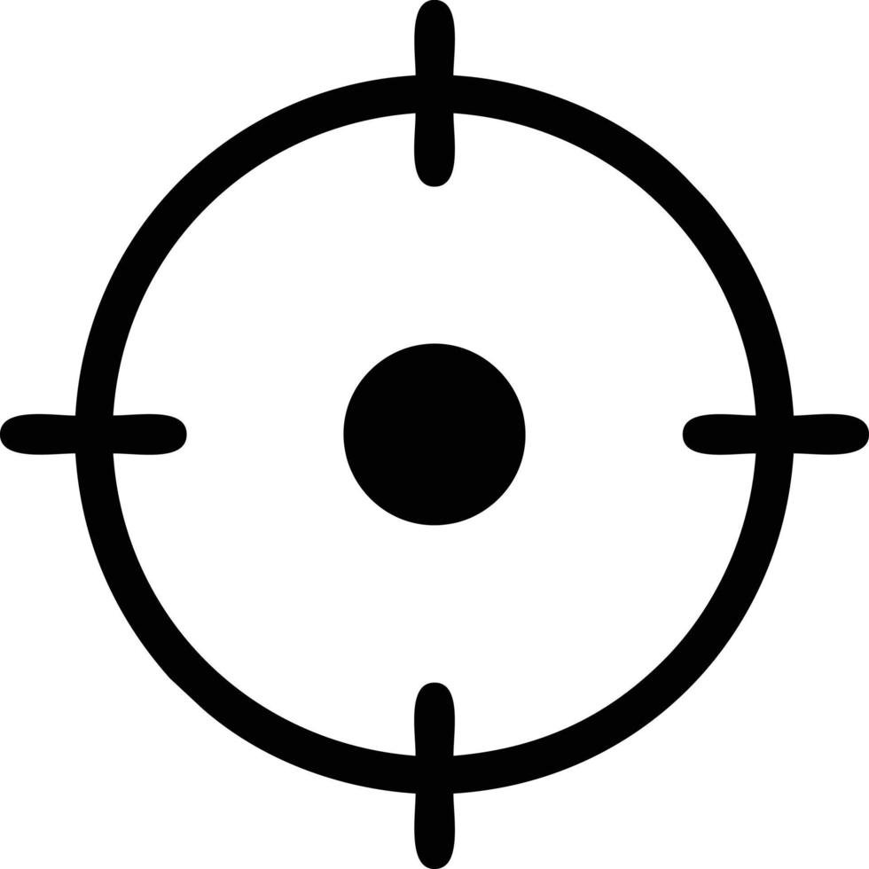 Target focus icon symbol vector image, illustration of the success goal icon concept. EPS 10