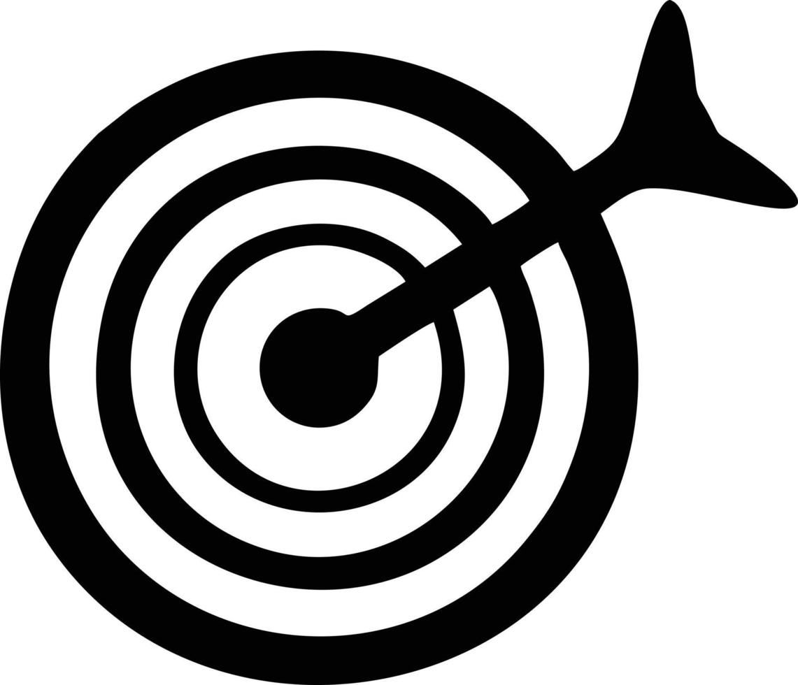 Target focus icon symbol vector image, illustration of the success goal icon concept. EPS 10