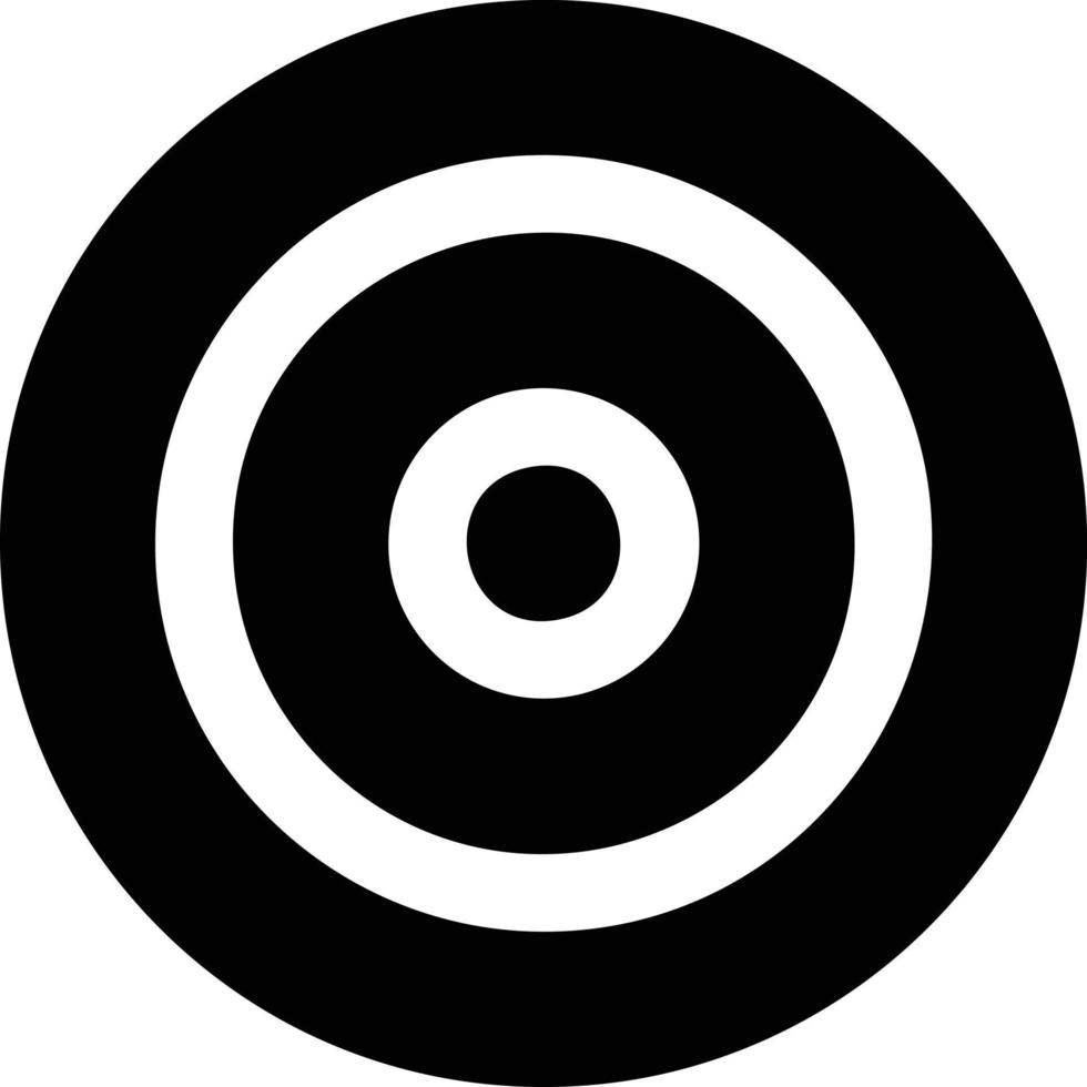 Target focus icon symbol vector image, illustration of the success goal icon concept. EPS 10