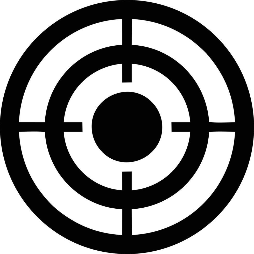 Target focus icon symbol vector image, illustration of the success goal icon concept. EPS 10