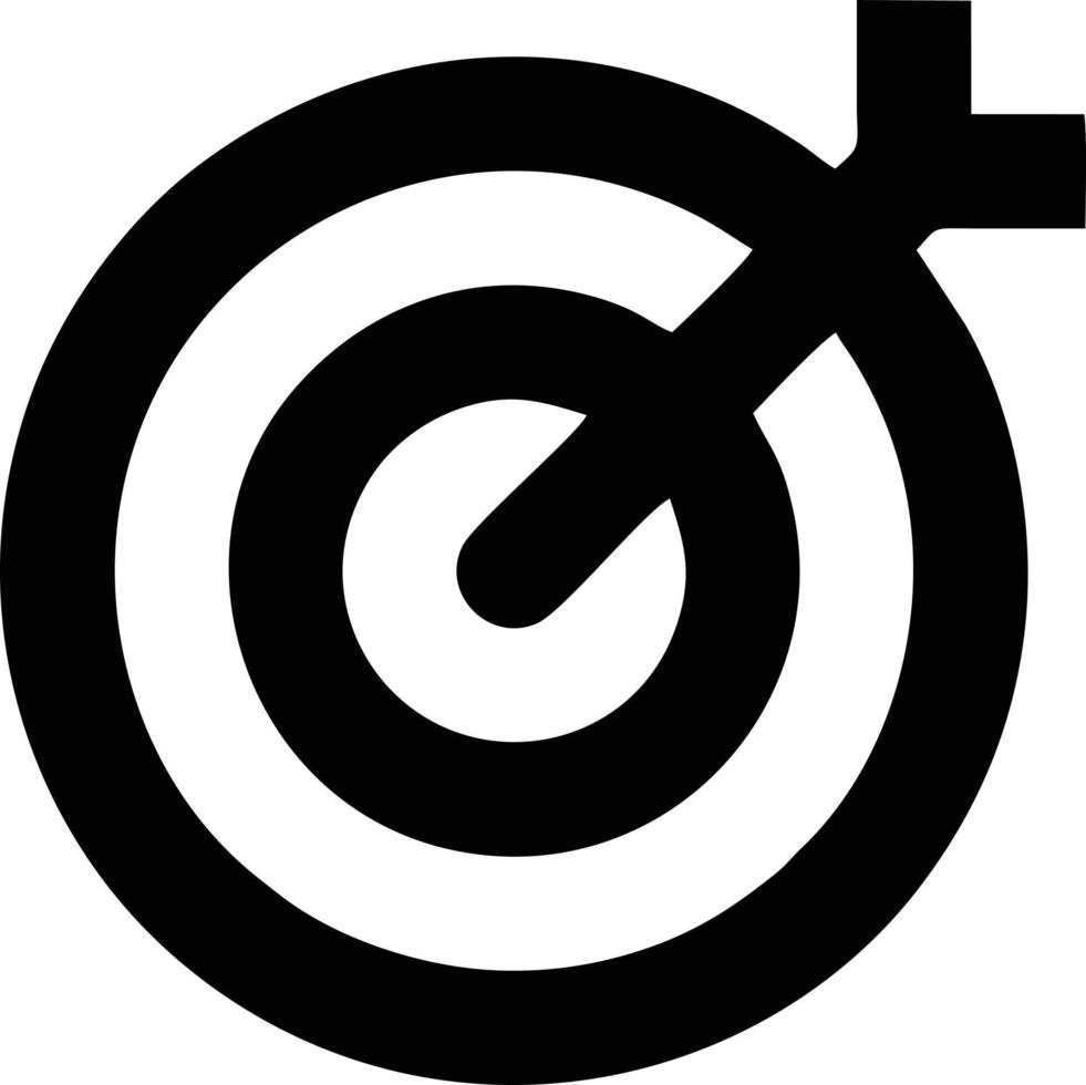 Target focus icon symbol vector image, illustration of the success goal icon concept. EPS 10