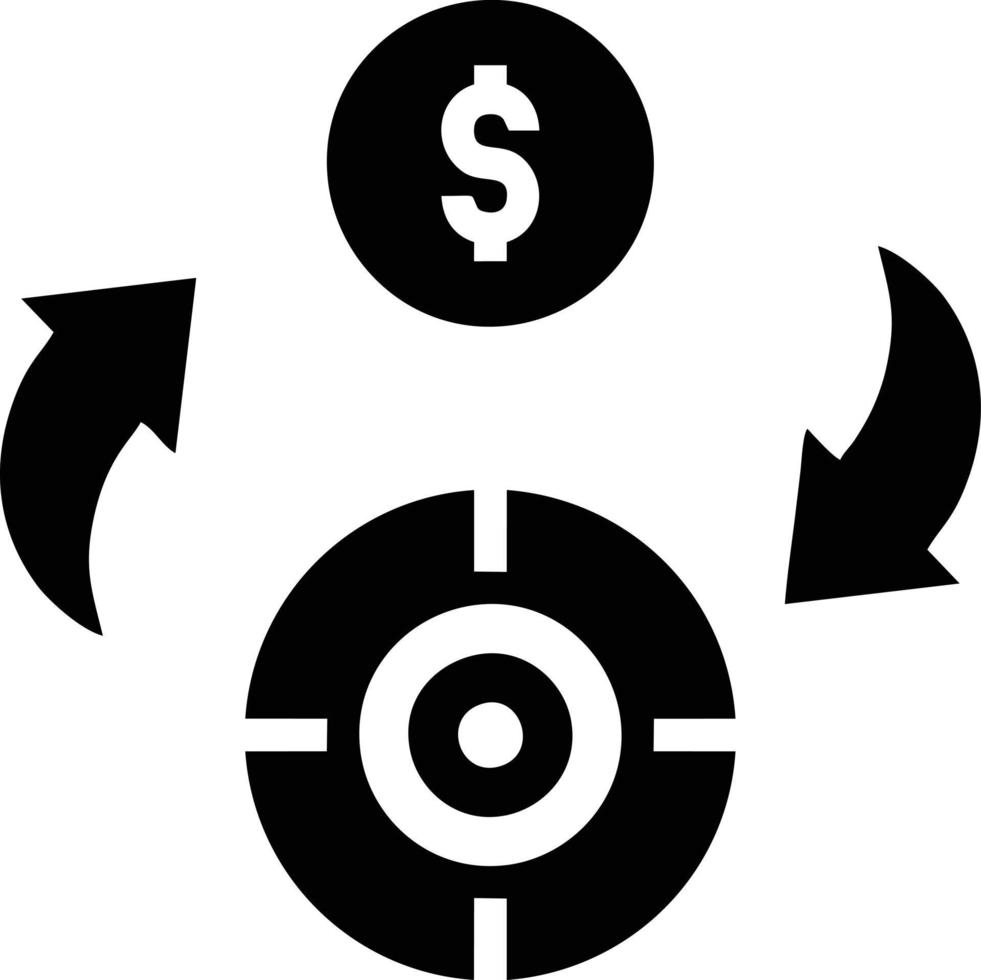 Target focus icon symbol vector image, illustration of the success goal icon concept. EPS 10