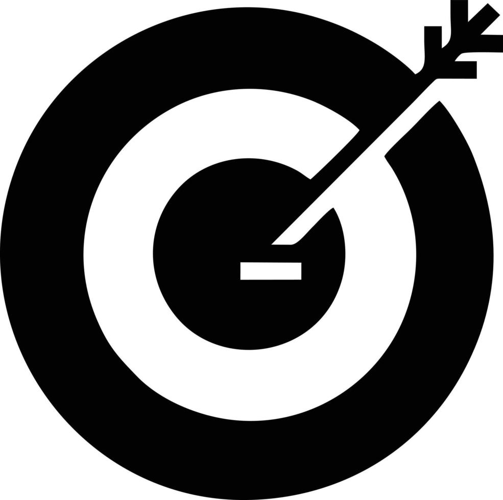 Target focus icon symbol vector image, illustration of the success goal icon concept. EPS 10