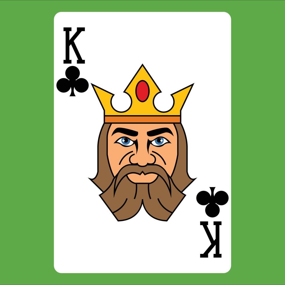 Flat color icon for poker card. vector
