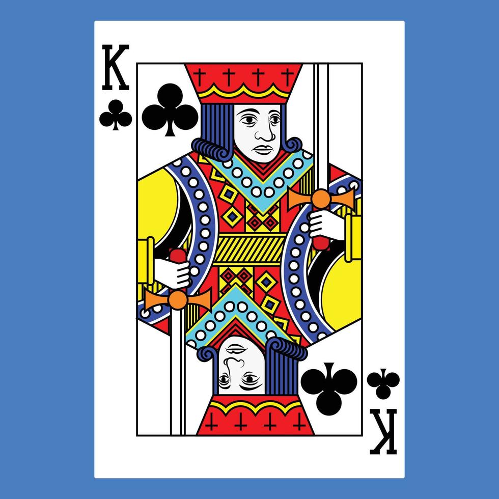 Flat color icon for poker card. vector