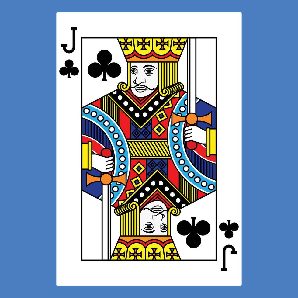 Flat color icon for poker card. vector