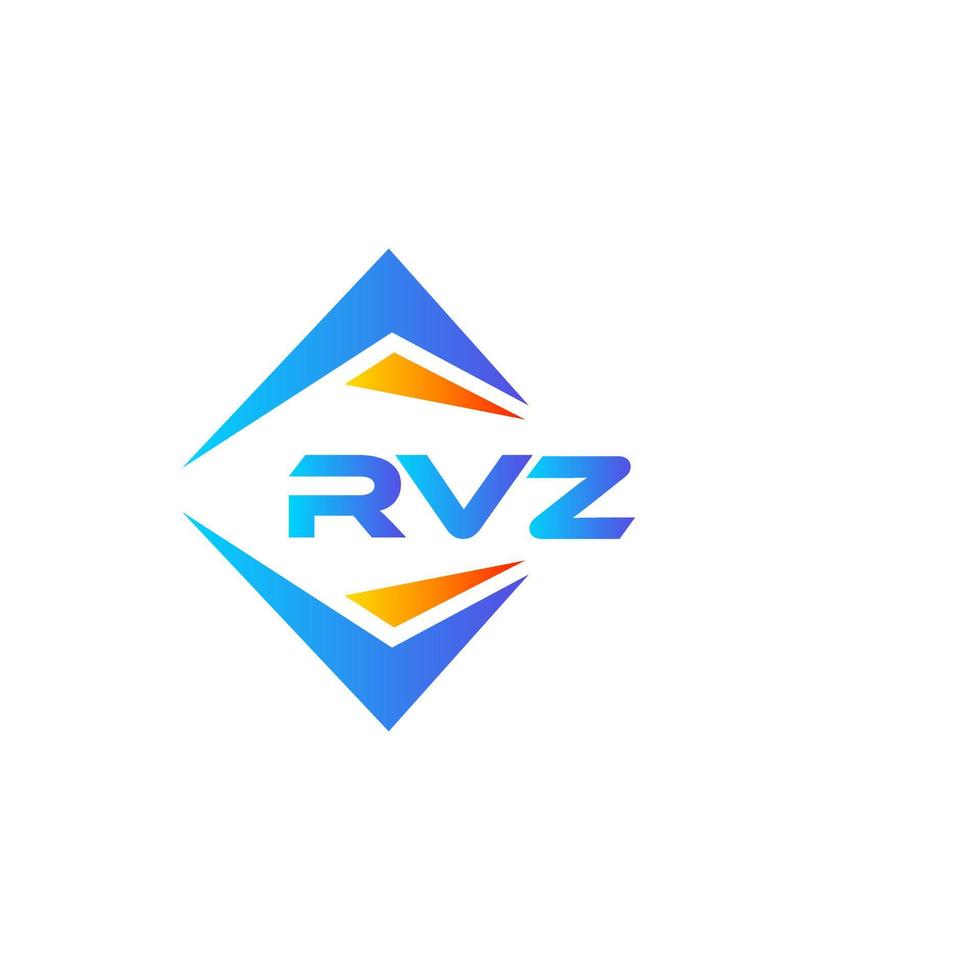 Diseño de logotipo de tecnología abstracta rvz sobre fondo blanco. concepto de logotipo de letra de iniciales creativas rvz. vector