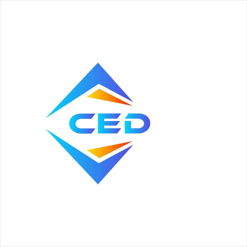 CED abstract technology logo design on white background. CED creative initials letter logo concept. vector