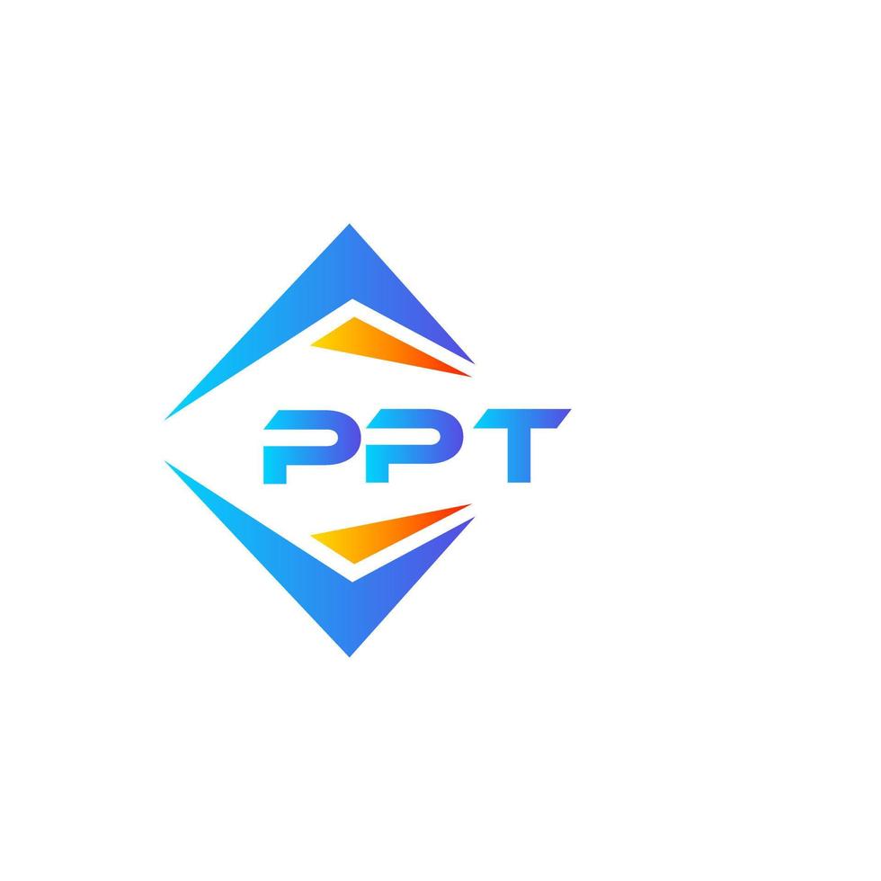PPT abstract technology logo design on white background. PPT creative initials letter logo concept. vector