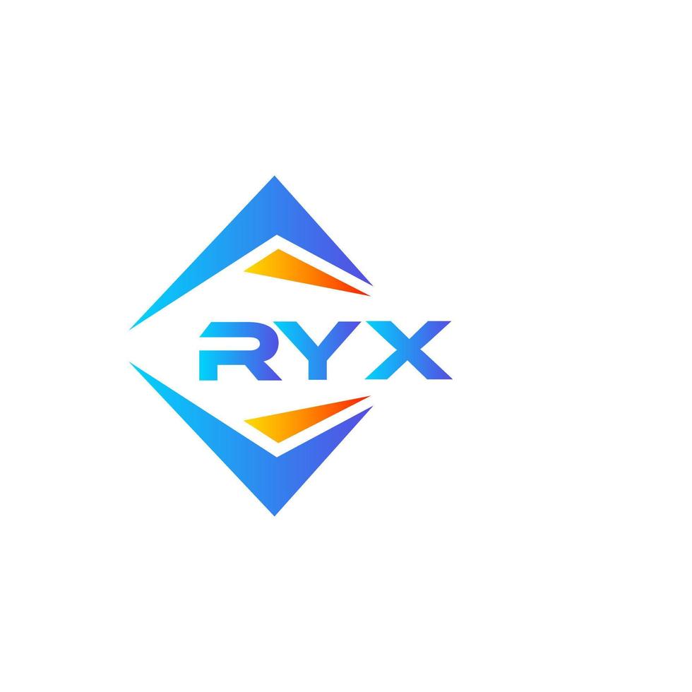 diseño de logotipo de tecnología abstracta ryx sobre fondo blanco. concepto de logotipo de letra de iniciales creativas de ryx. vector