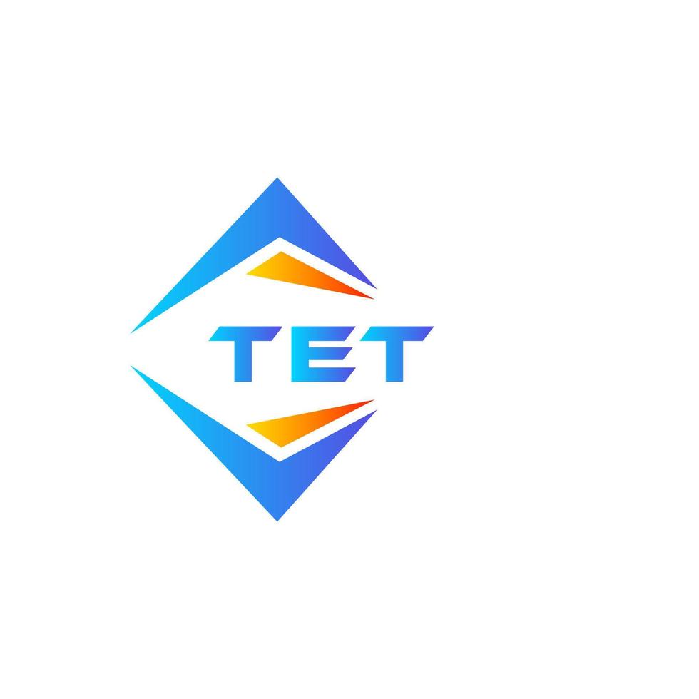 TET abstract technology logo design on white background. TET creative initials letter logo concept. vector