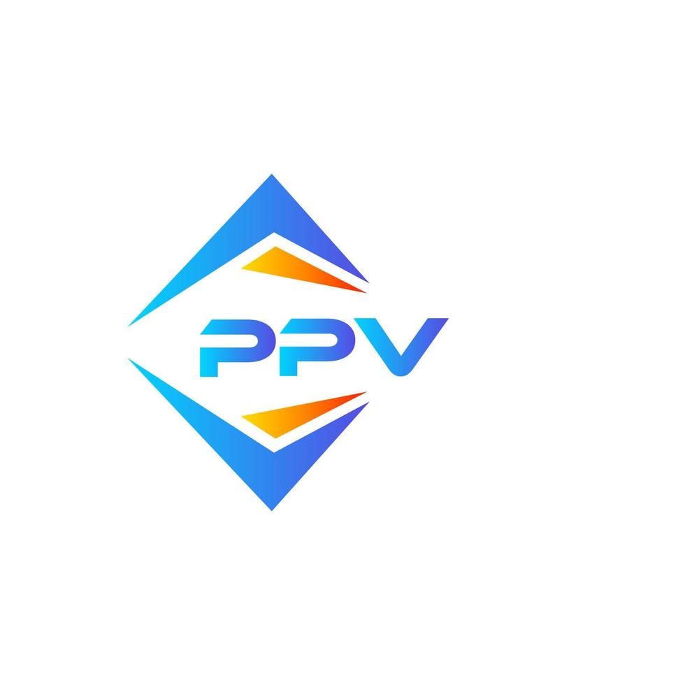 PPV abstract technology logo design on white background. PPV creative initials letter logo concept. vector