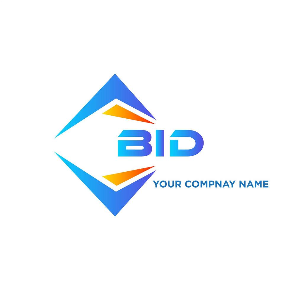 diseño de logotipo de tecnología abstracta webbid sobre fondo blanco. concepto de logotipo de letra de iniciales creativas de oferta. vector