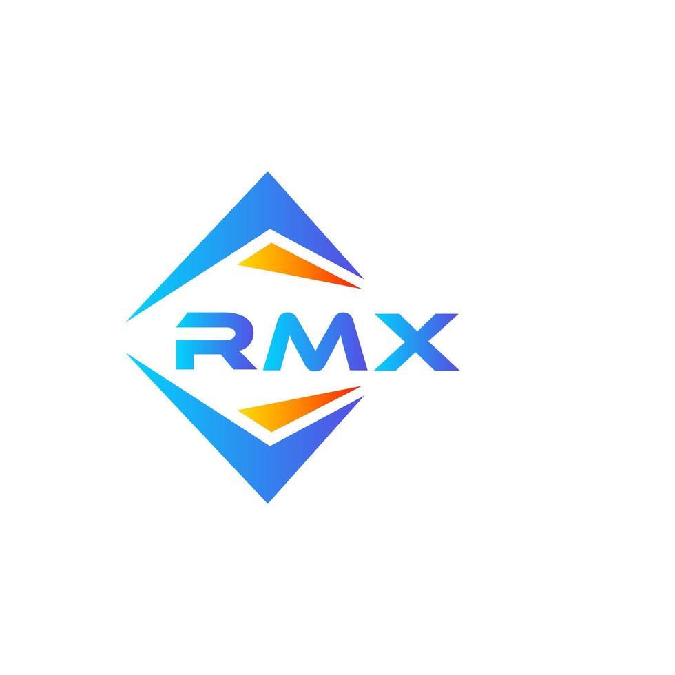 Diseño de logotipo de tecnología abstracta rmx sobre fondo blanco. concepto de logotipo de letra de iniciales creativas rmx. vector