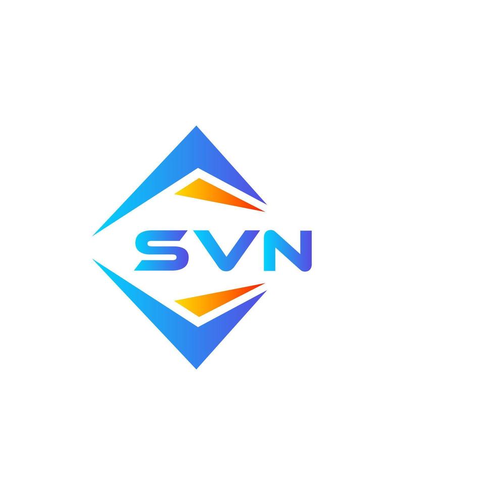 SVN abstract technology logo design on white background. SVN creative initials letter logo concept. vector