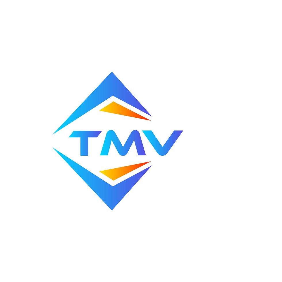 TMV abstract technology logo design on white background. TMV creative initials letter logo concept. vector