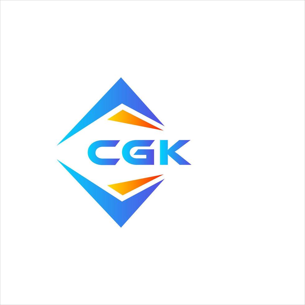 CGK abstract technology logo design on white background. CGK creative initials letter logo concept. vector