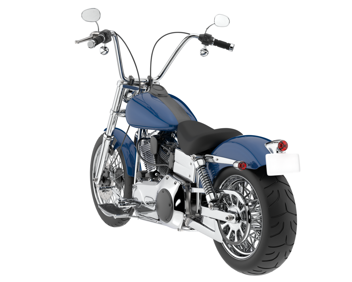 Motorcycle isolated on transparent background. 3d rendering - illustration png