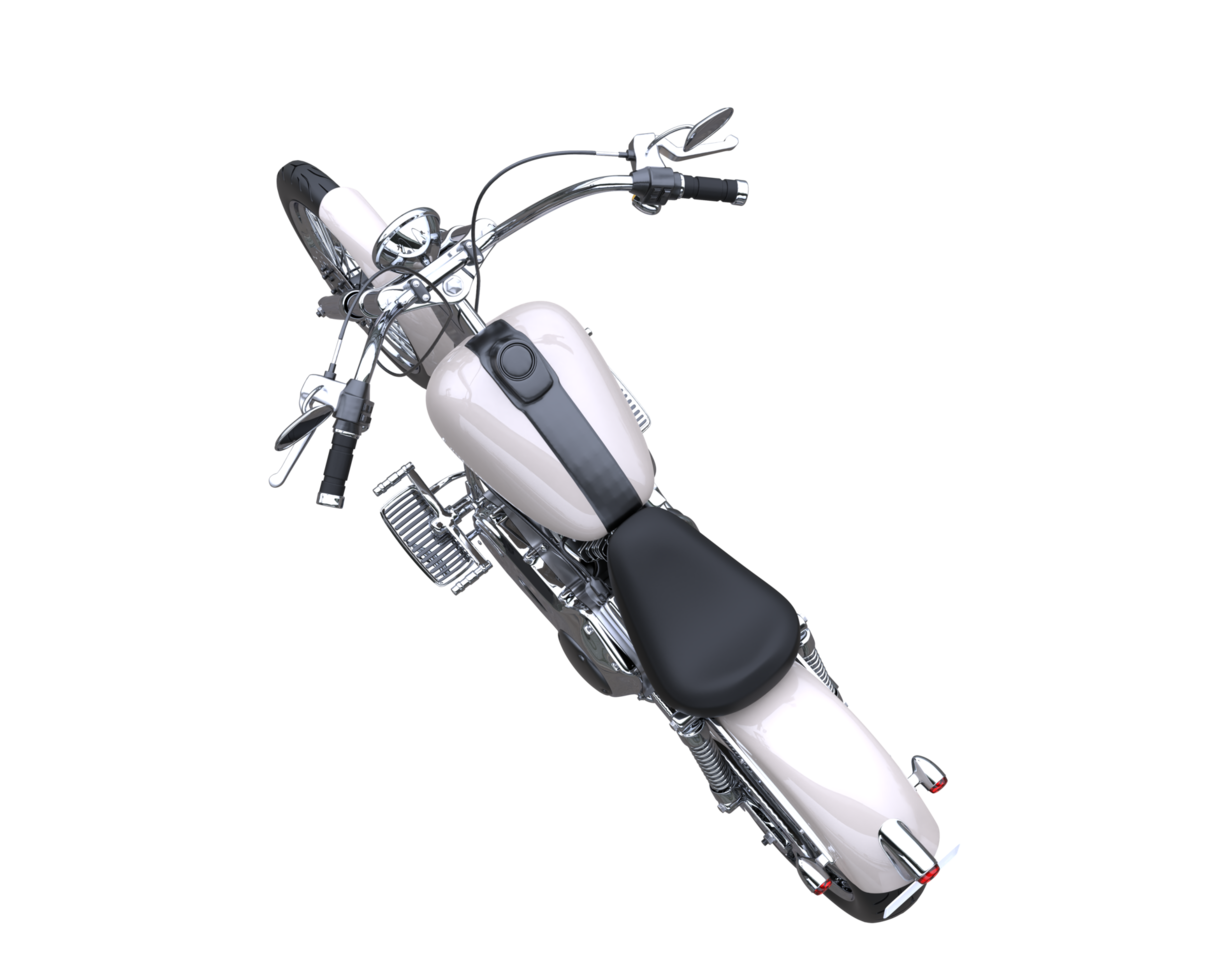 Motorcycle isolated on transparent background. 3d rendering - illustration png
