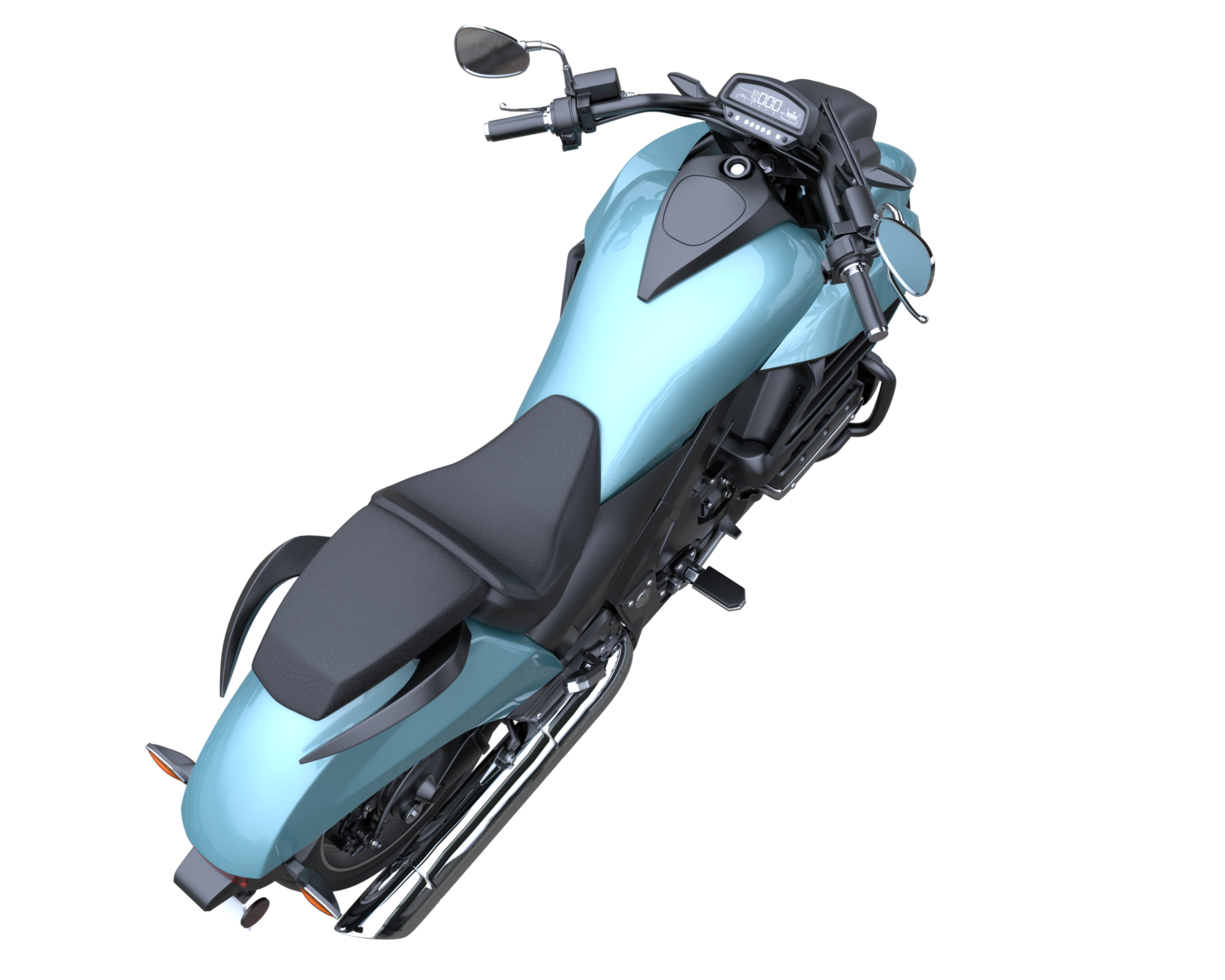 moto isolée sur fond transparent. rendu 3d - illustration png