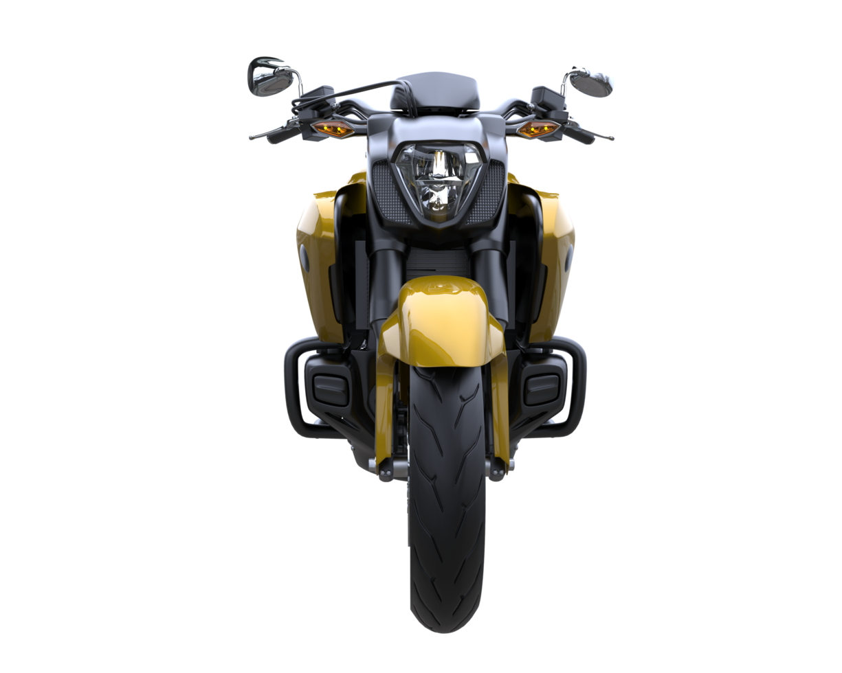Motorcycle isolated on transparent background. 3d rendering - illustration png