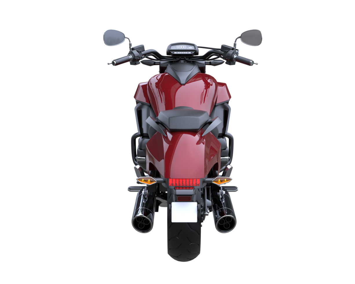 Motorcycle isolated on transparent background. 3d rendering - illustration png