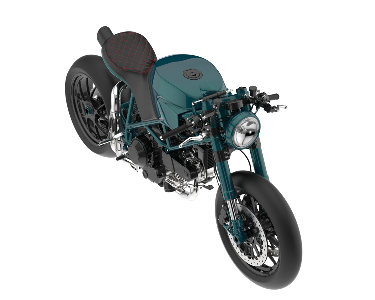 Motorcycle isolated on transparent background. 3d rendering - illustration png