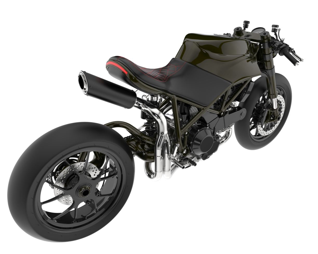 Motorcycle isolated on transparent background. 3d rendering - illustration png