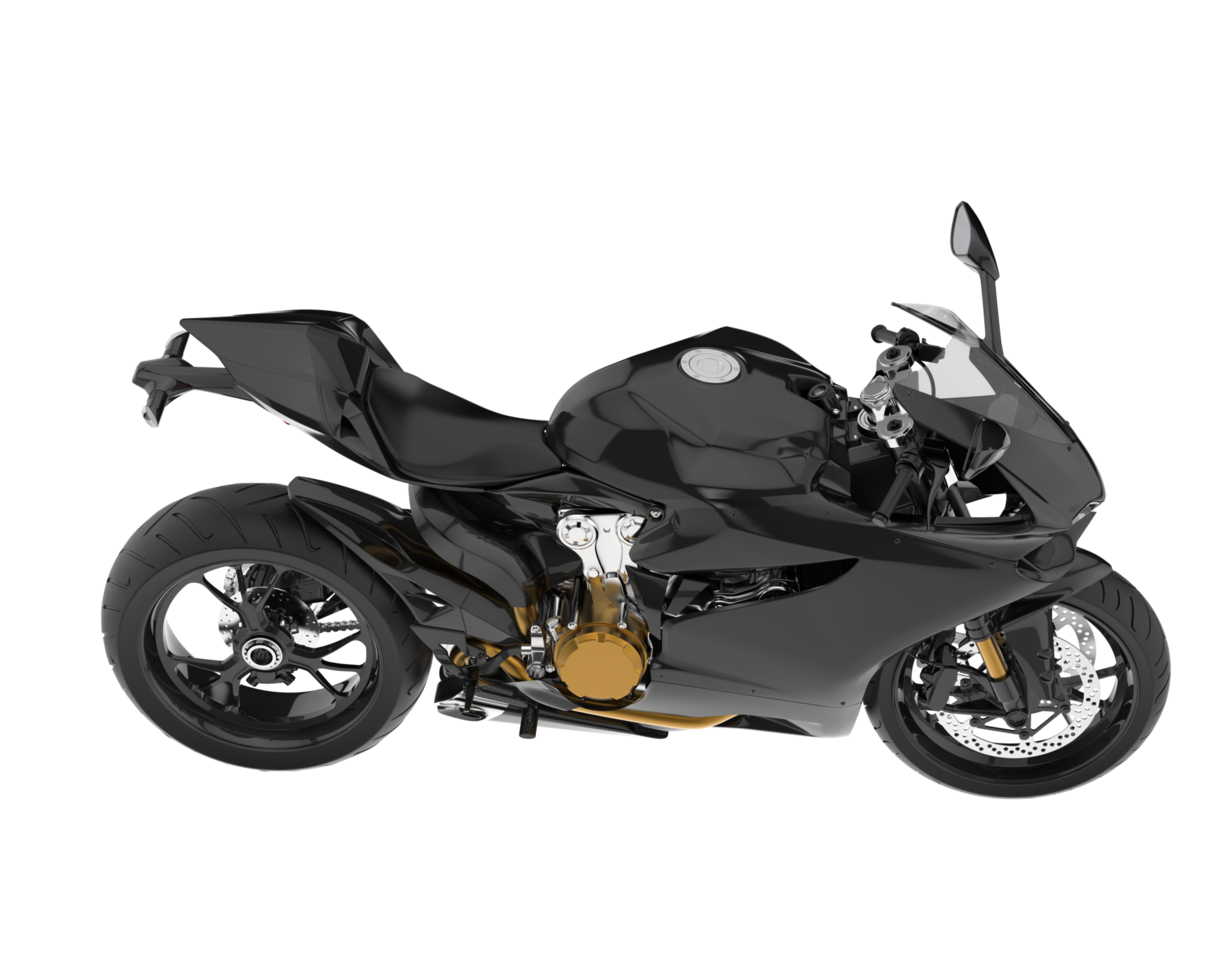 Motorcycle isolated on transparent background. 3d rendering - illustration png