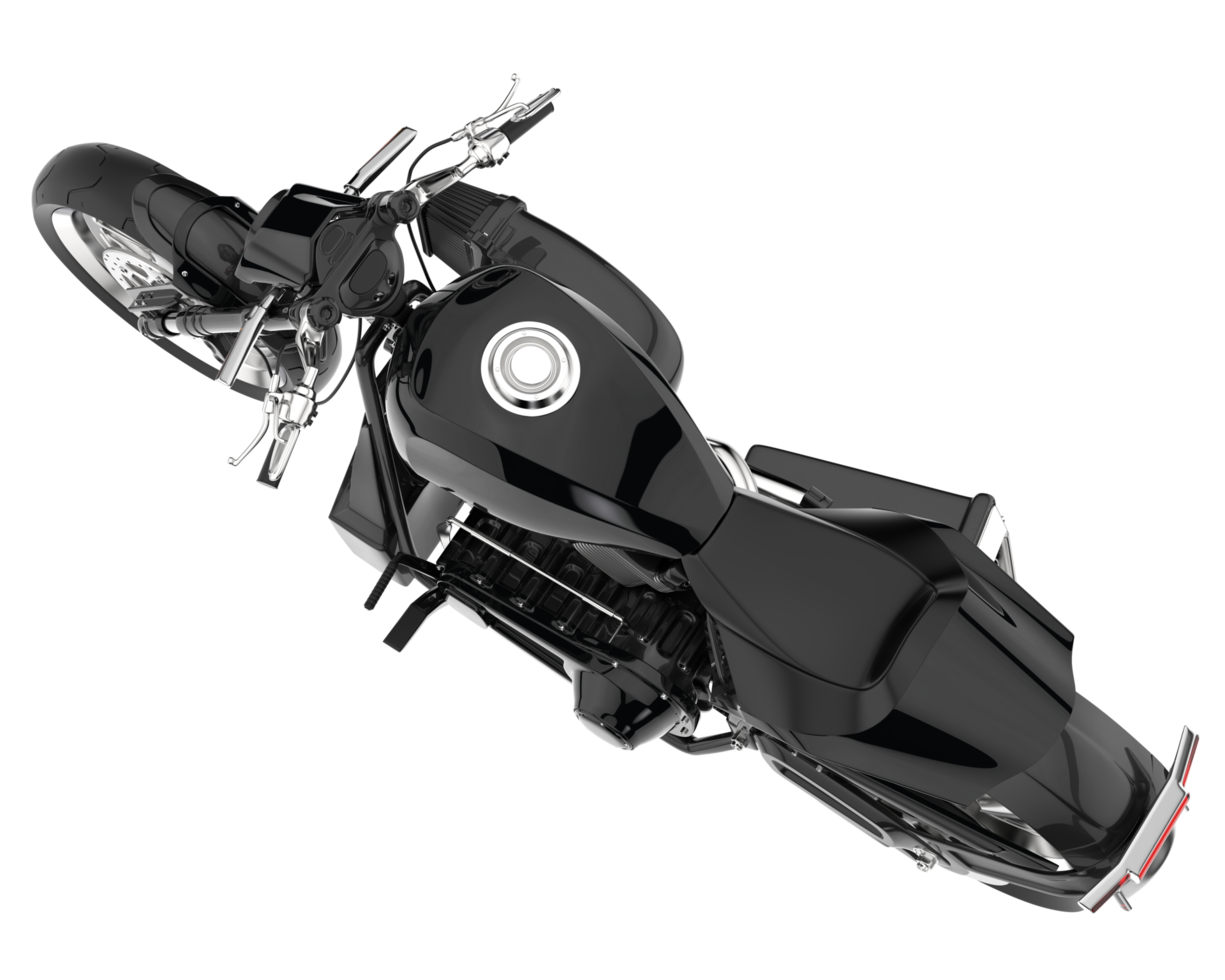 Motorcycle isolated on transparent background. 3d rendering - illustration png