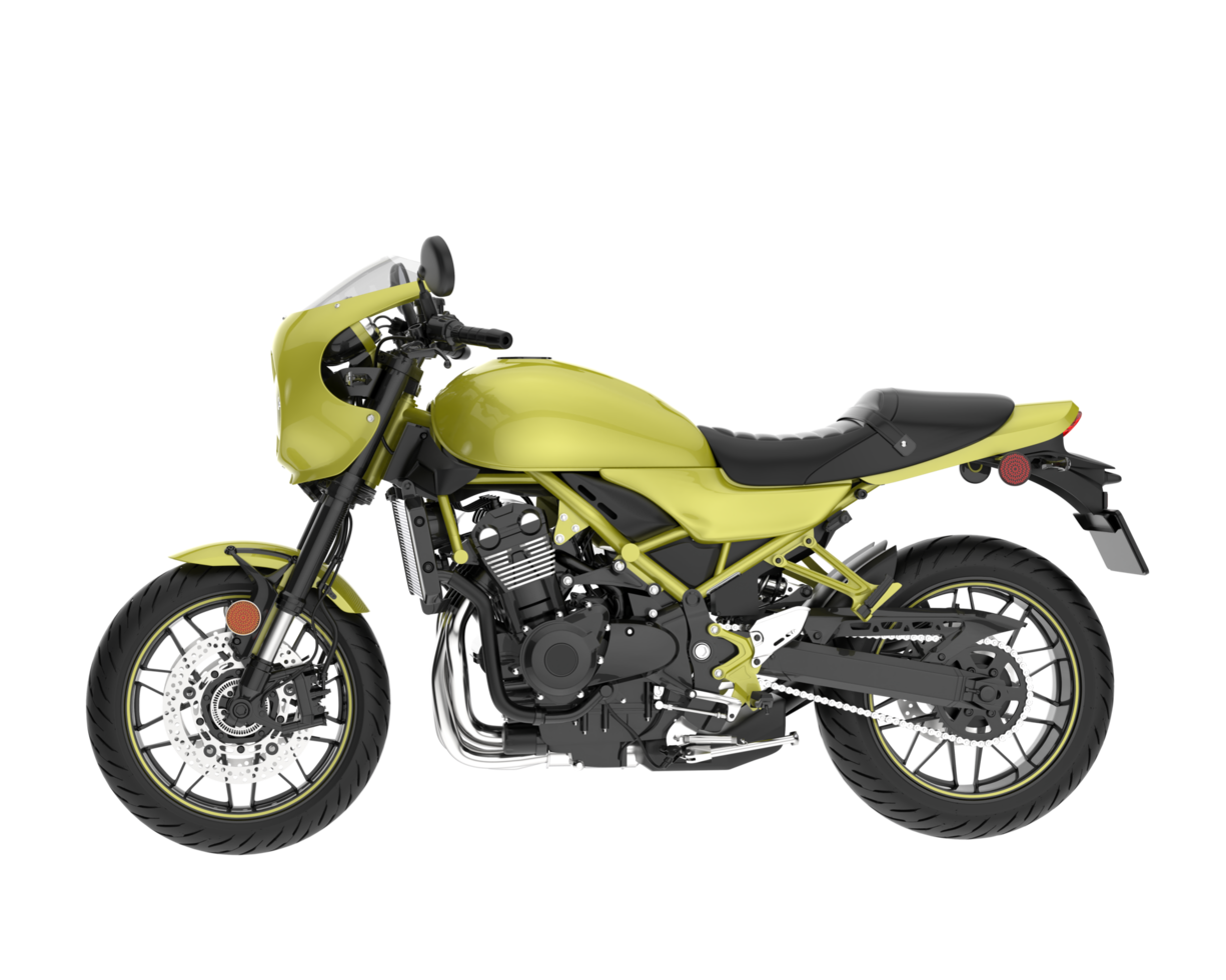Motorcycle isolated on transparent background. 3d rendering - illustration png