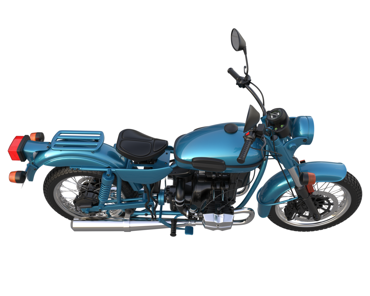 Motorcycle isolated on transparent background. 3d rendering - illustration png