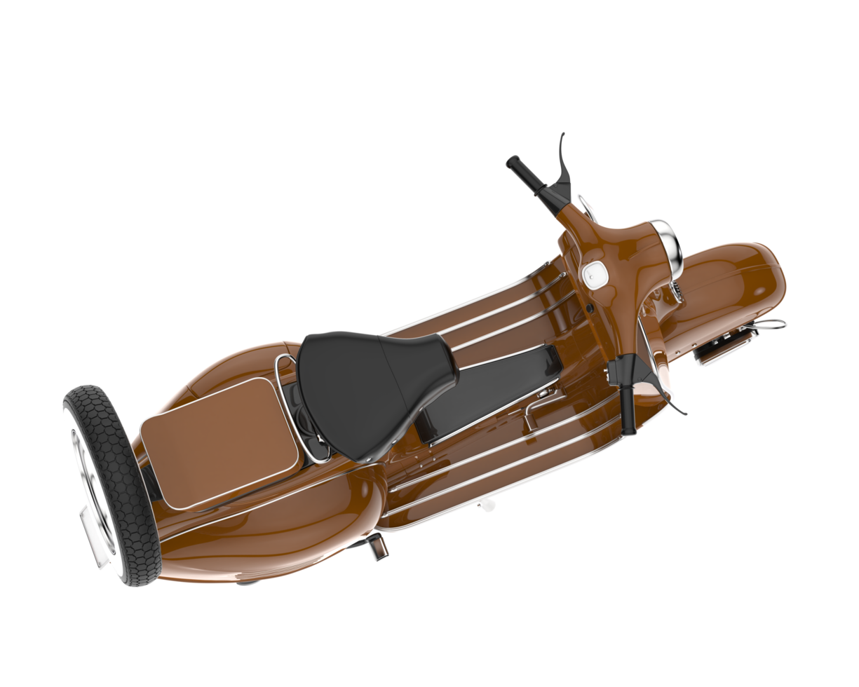 Motorcycle isolated on transparent background. 3d rendering - illustration png