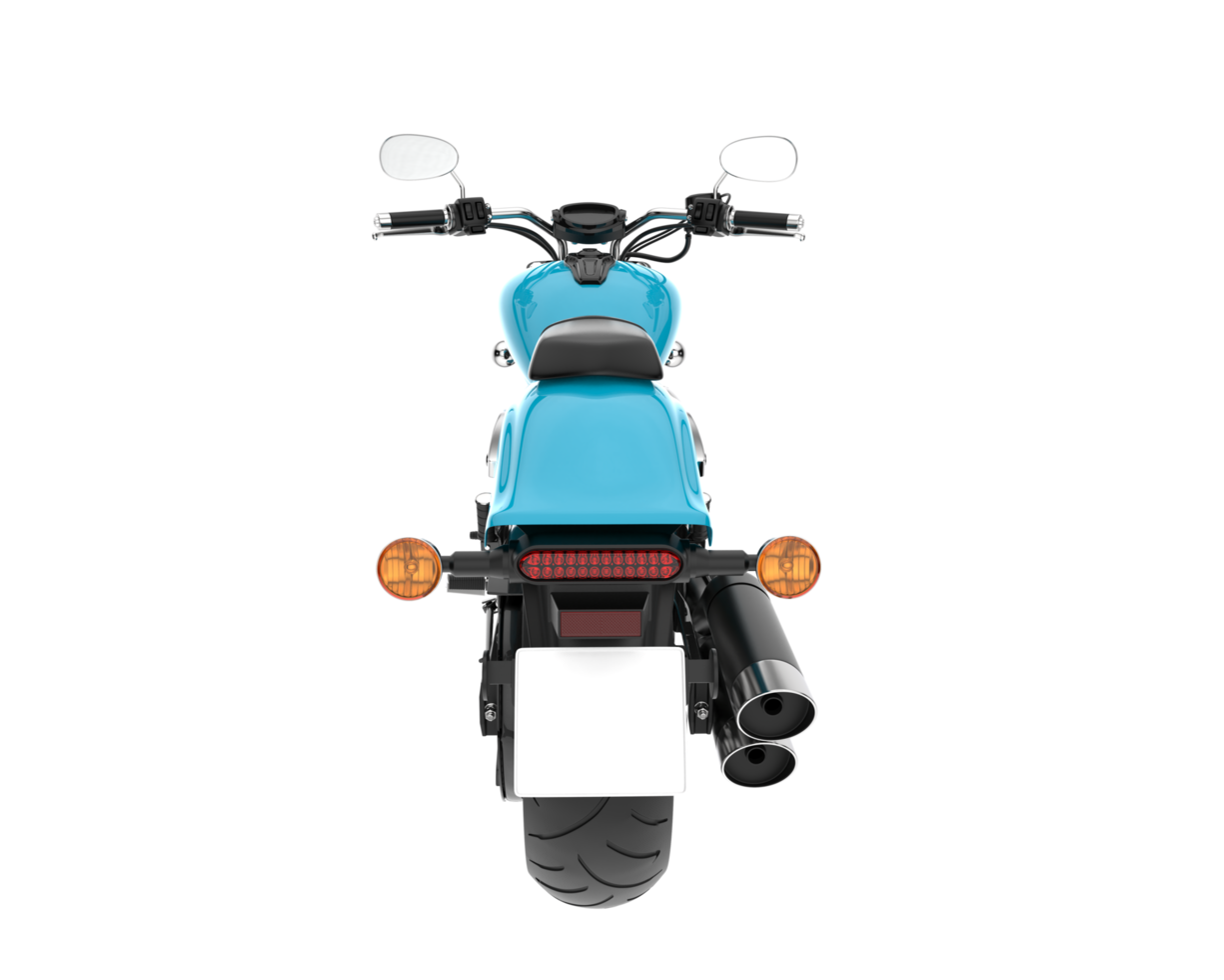 Motorcycle isolated on transparent background. 3d rendering - illustration png