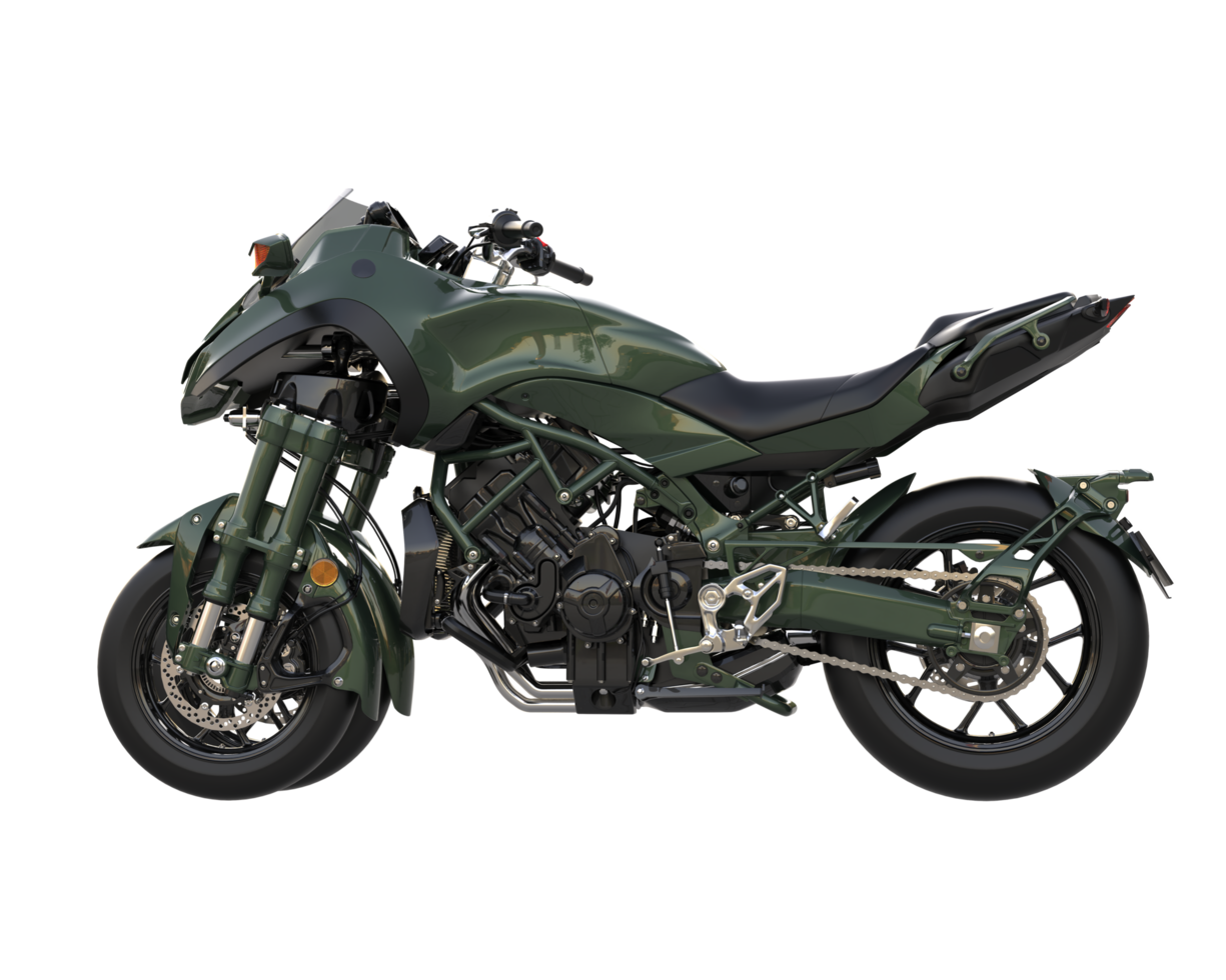 Motorcycle isolated on transparent background. 3d rendering - illustration png